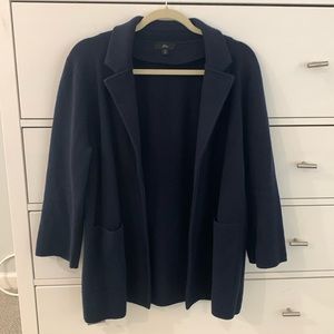 J crew sweater blazer medium navy